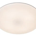 Végkiárusítás Lucide OLSON fürdőszobai mennyezet lámpa műanyag, fehér, LED, 24W, 1800lm, 3000K-6500K, IP44 - 79190/24/61