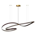 Végkiárusítás Lucide SLALOM függeszték fém, arany, barna, LED, 80W, 1850lm, 2200K-4000K - 13493/68/96
