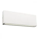 Végkiárusítás Redo KAMAL kültéri fali lámpa fém, üveg, fehér, áttetsző, LED, 3000K, 15W, 1000lm, IP54 - 90387