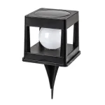 Végkiárusítás Rabalux HOLNE kültéri szolár lámpa műanyag, fekete, fehér, LED, 0.3W, 6lm, 2500K-3000K, IP44 - 77188