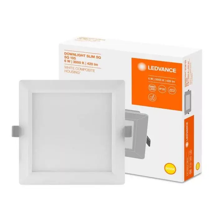 Újdonság Süllyesztett LED panel 12W 3000K DOWNLIGHT Slim SQ155 LEDVANCE négyzet