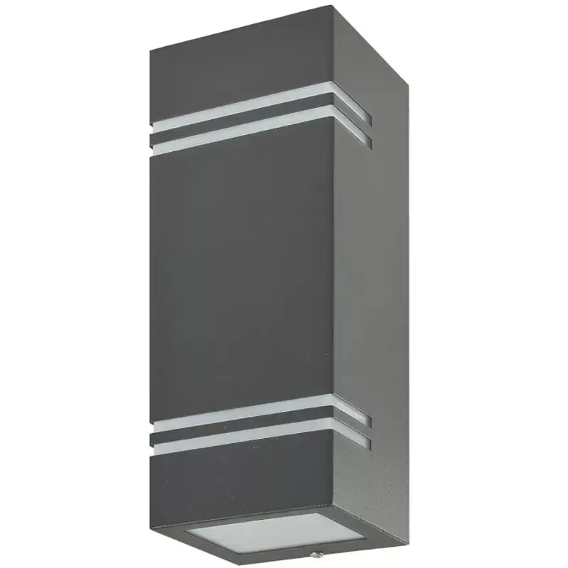 Nézd meg most Kerti homlokzati lámpa fali lámpa fel-le LED QUAZAR 7 GU10 IP44 GREY KOBI