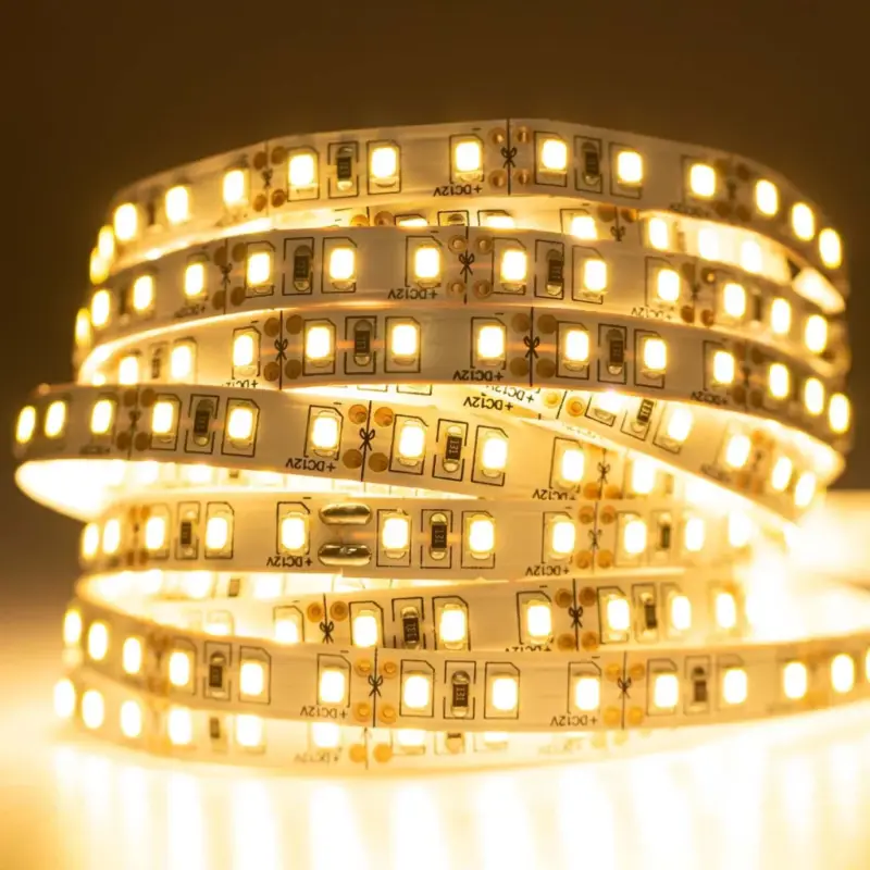 LED szalag szalag 12V 48W 600LED 2835 meleg 8mm 5m Bestseller