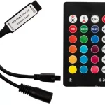 RGB IR LED szalagvezérlő 24 GOMBOS 72W 3x2A 12V DC MINI + TÁVIRÁNYÍTÓ Utolsó esély