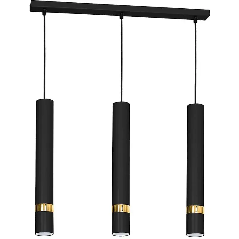 Vedd meg online JOKER BLACK/GOLD függőlámpa 3x GU10 MILAGRO Fém modern stílusban