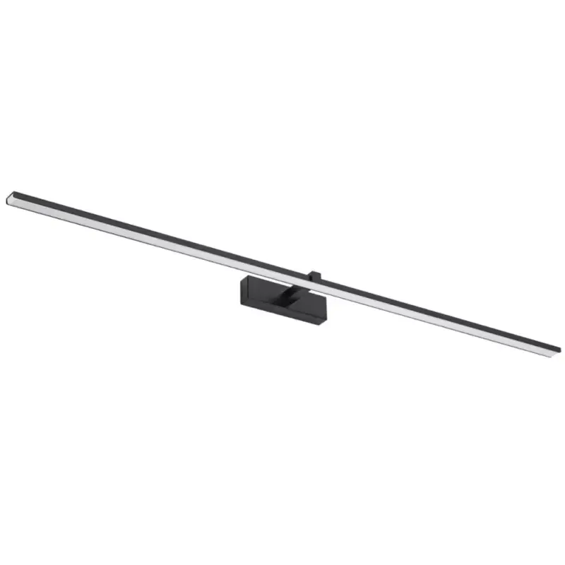 Újdonság VENUS tükörlámpa LED fürdőszobai fali lámpa 24W 1680lm fekete semleges 120cm