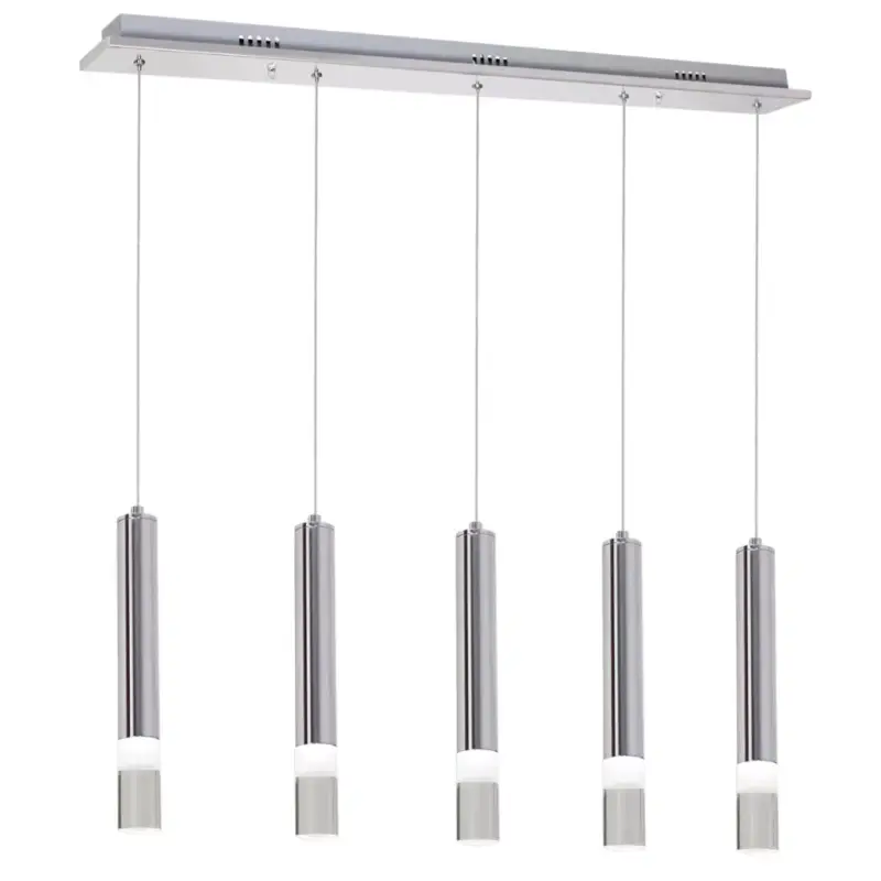 Alacsony ár Függesztett lámpa Tuba Zwis Chrome ICE 25W LED IP20 Fém és akril Milagro