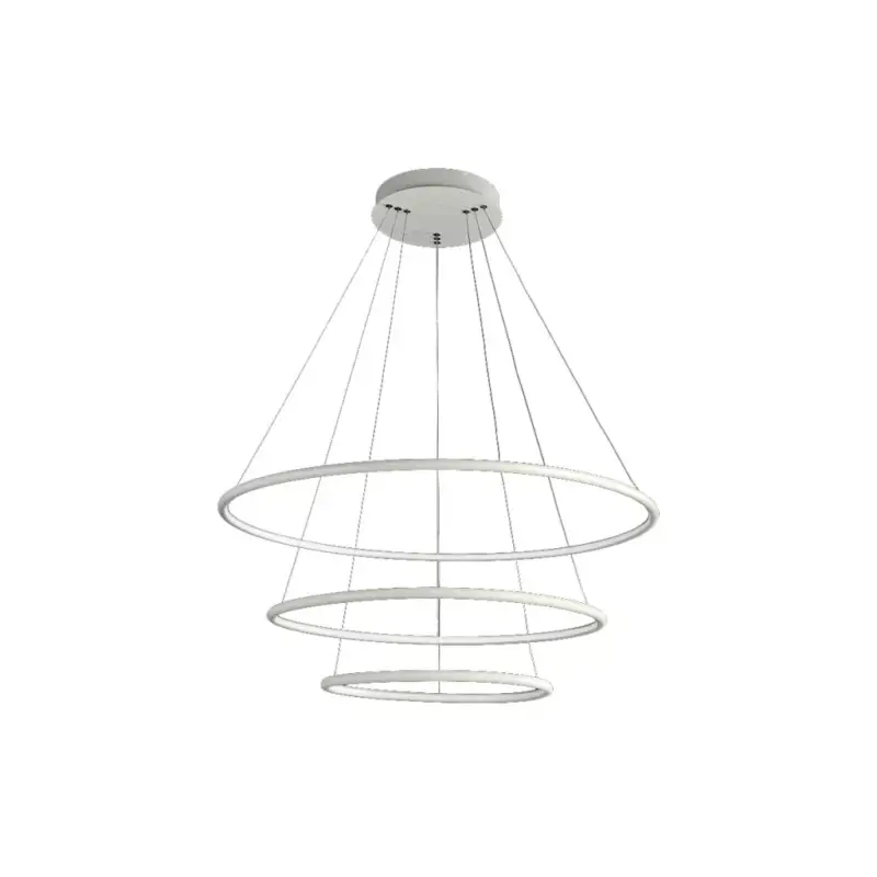 ORION függőlámpa három kör fehér 99W LED IP20 modern minimalista stílus Fém és akril Milagro Kedvezmény