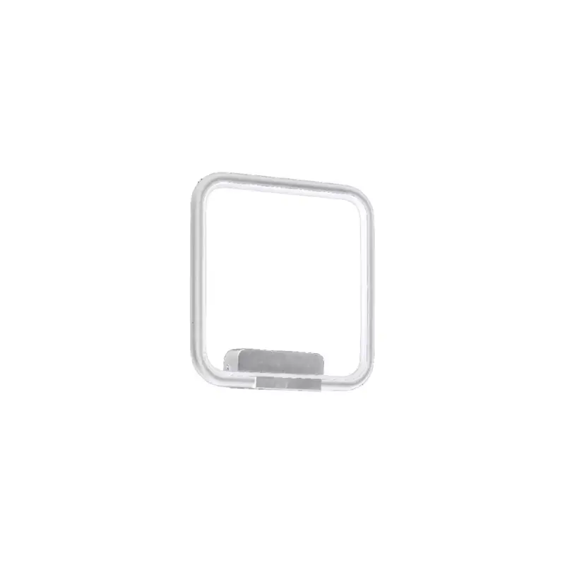 Prémium Fali lámpa NIX fehér négyzet alakú keret 13W LED IP20 Fém és akril modern minimalista stílusú Milagro
