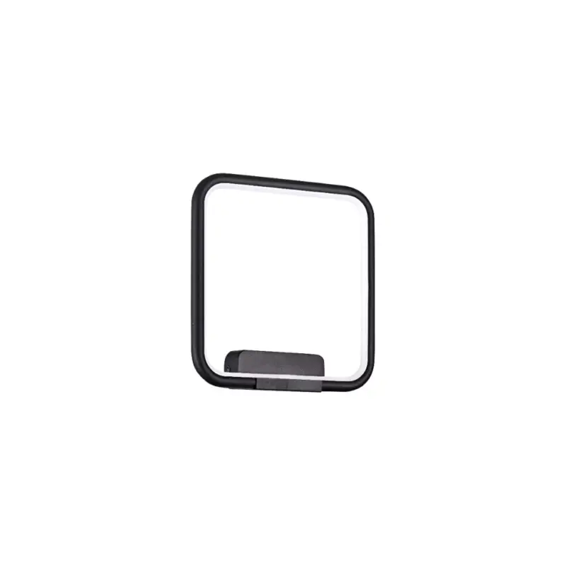 Olcsóbb NIX fali lámpa fekete négyzet alakú keret 13W LED IP20 Fém és akril modern minimalista stílusú Milagro