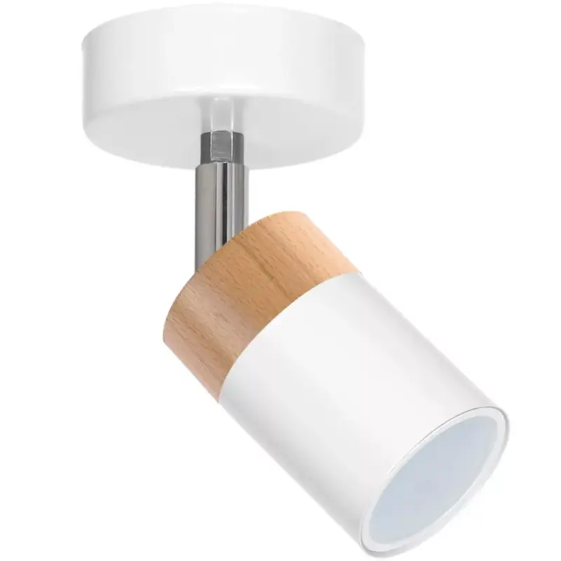 Árengedmény JOKER WHITE WOOD fali lámpa mennyezeti lámpa 1xGU10 MILAGRO Fém modern stílusban