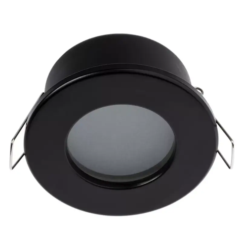 HALOGÉN lámpa süllyesztett fürdőszobai sofit hermetikus AQUS GU10 LUMILED Fekete IP44 RÖGZÍTETT Bestseller