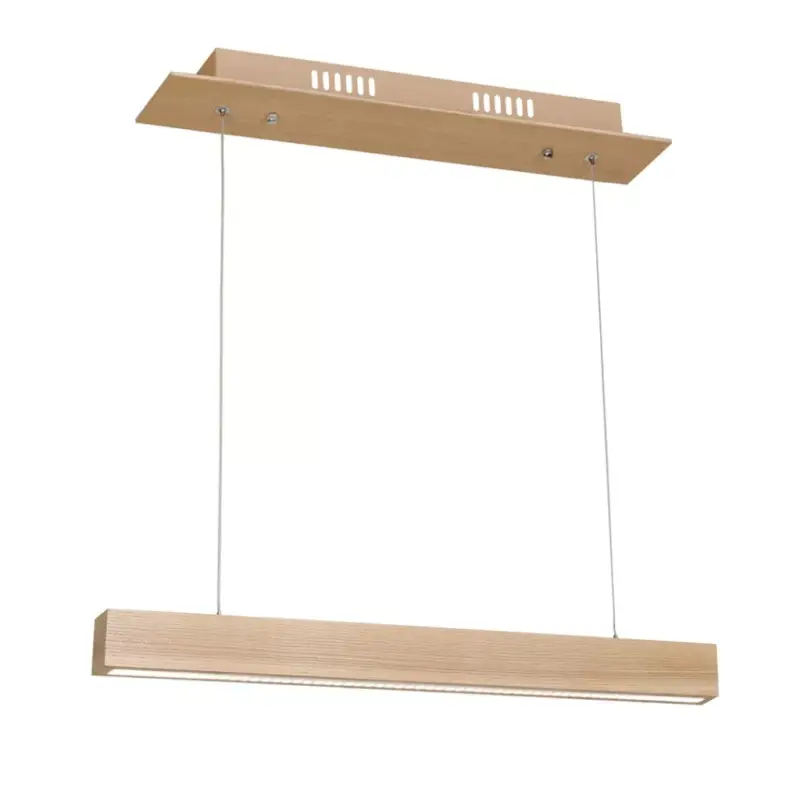 Vedd meg online TIMBER 12W LED téglalap alakú fa függőlámpa MLP567 Milagro fa + fém + akril
