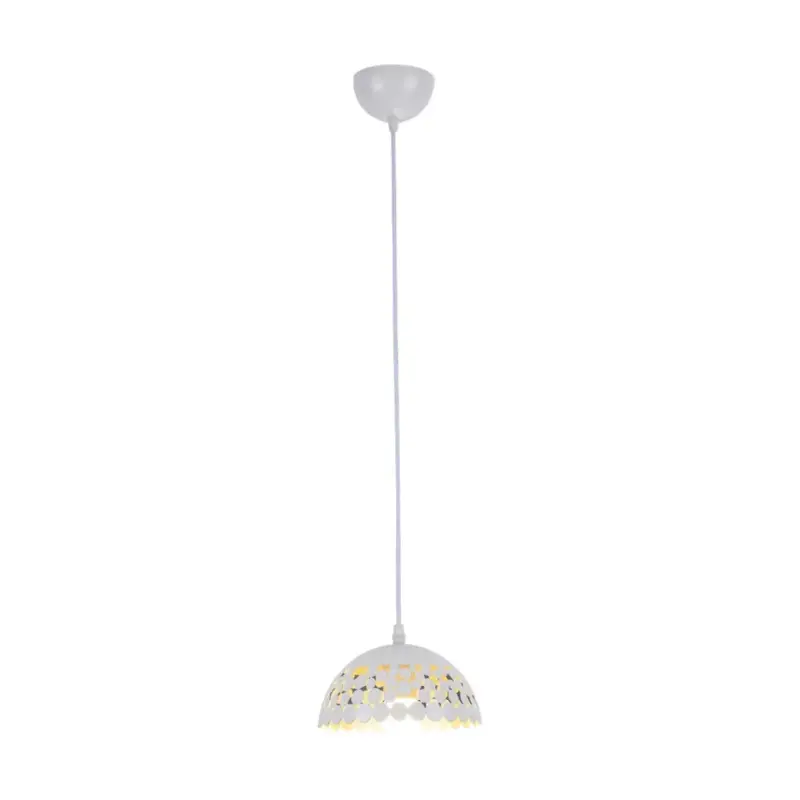 Prémium LISA függőlámpa 1xE27 18 cm Fehér Elegant ML6138 Milagro Metal