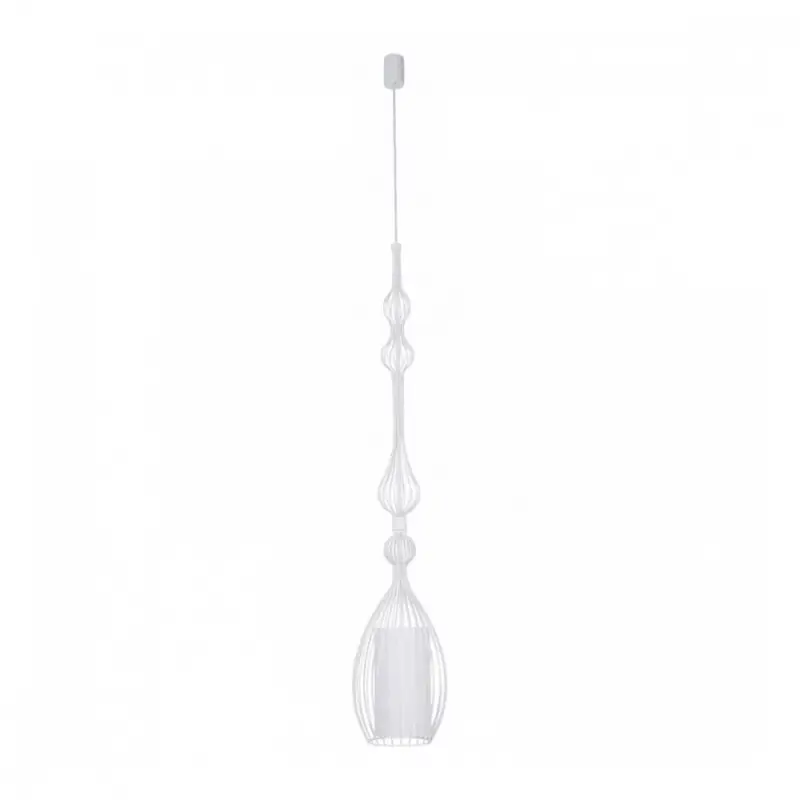 ABI L 8865 Nowodvorski mennyezeti lámpa fehér E27 függesztőhuzal acél ⌀22 cm modern Azonnali szállítás