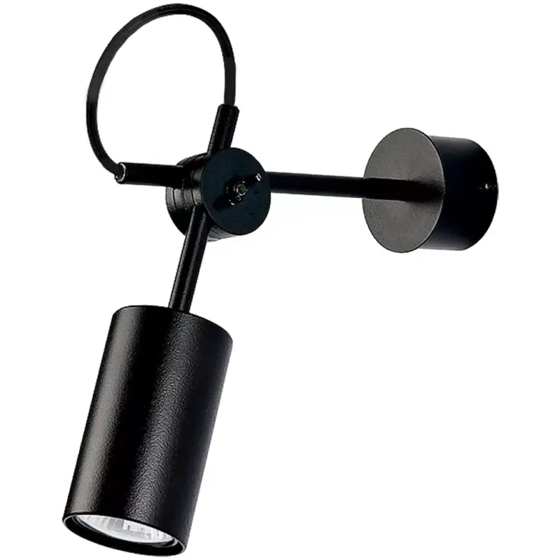 Outlet EYE 6842 Nowodvorski fali lámpa fekete GU10 fali lámpacső mozgatható karú acél minimalista