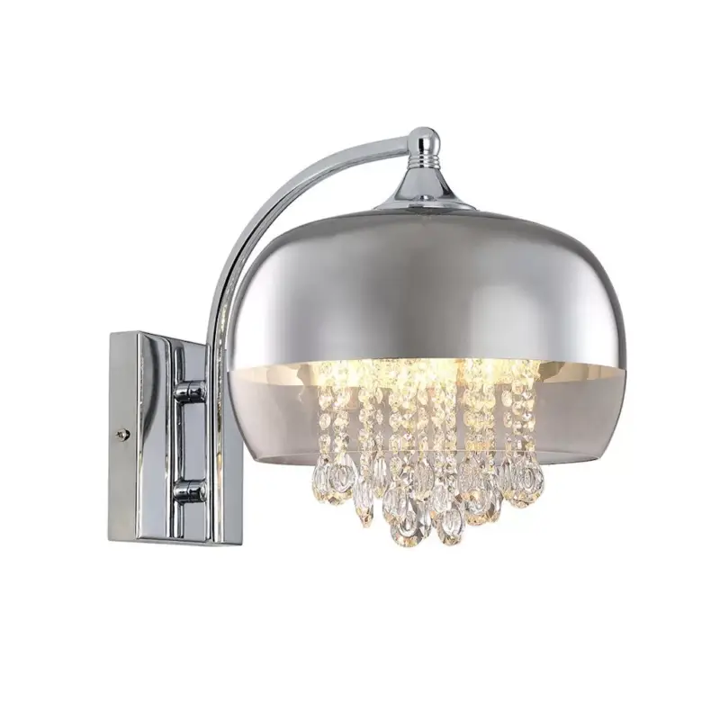 Újdonság Fali lámpa LUNA 1x E14 IP20 Fém és üveg Milagro Crystals Glamour stílusban