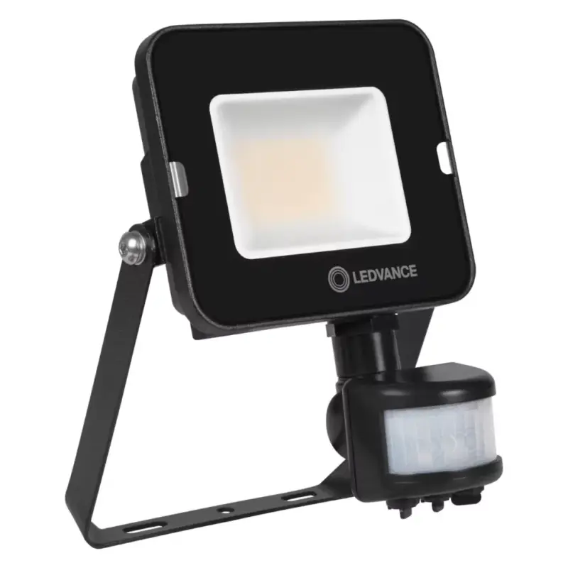 LED reflektor 20W 1800lm 3000K IP65 fekete mozgás- és alkonyérzékelővel LEDVANCE COMPACT V Akció