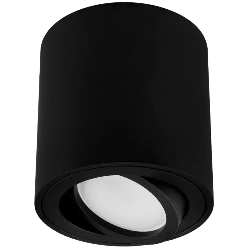 Alacsony ár Felületre szerelhető HALOGÉN Spotcső rögzítő AMAT-M GU10 LUMILED kerek fekete 84mm