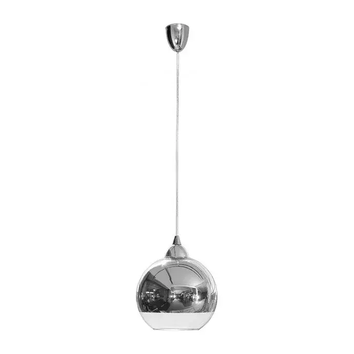Szuper akció GLOBE 4952 Nowodvorski mennyezeti lámpa Ezüst E27 Függesztett Golyós Acél + Üveg ⌀20 cm Modern