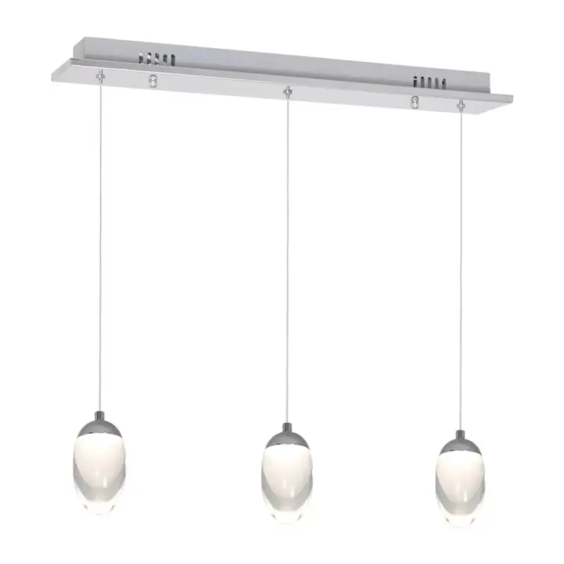 Ne maradj le OVO 15W (3x5W) LED Átlátszó Minimal Sphere ML428 Milagro Metal + Akril függőlámpa