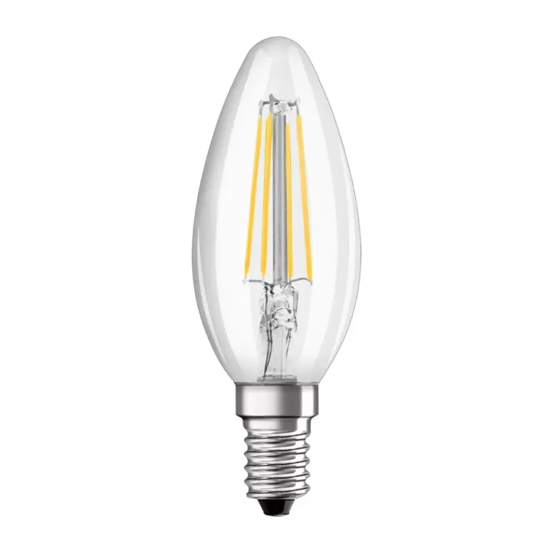 E14 B35 CL LED izzó 4W = 40W 470lm 4000K Semleges 300° OSRAM STAR izzószál Végkiárusítás