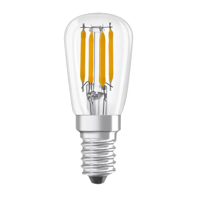 Árengedmény LED izzó E14 T26 2.8W = 25W 250lm 6500K Hideg 320° OSRAM STAR izzószál