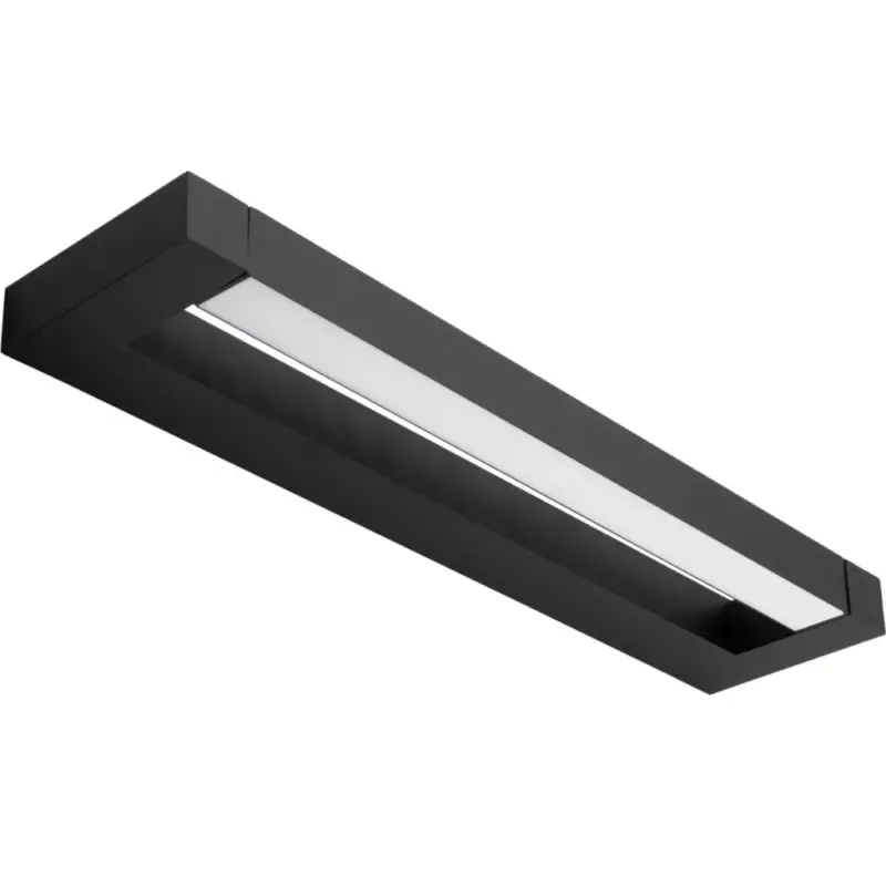 LOVIS tükörlámpa LED fürdőszobai oldalfali lámpa 24W 1680lm fekete semleges 120cm IP44 360° Azonnal elérhető