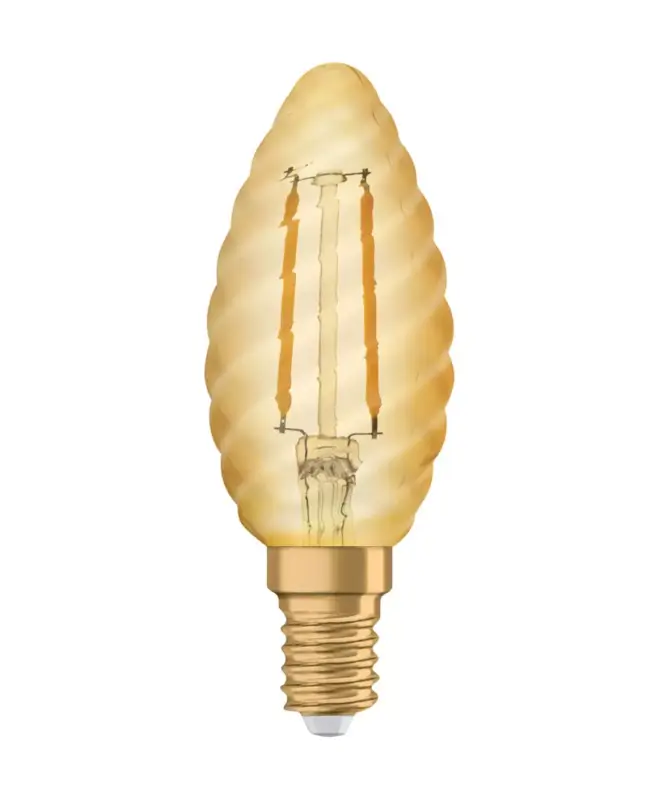 Biztonságos vásárlás LED izzó E14 BW35 1.5W = 12W 120lm 2400K 300° Izzószál OSRAM Vintage 1906