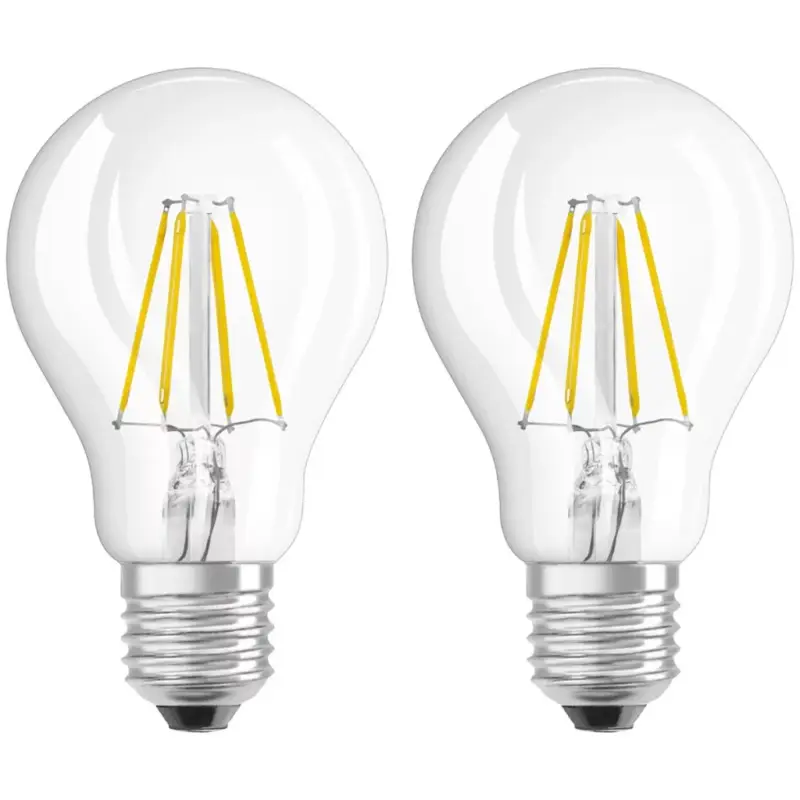 2db LED izzó E27 A60 6.5W = 60W 806lm 2700K300° Izzószál OSRAM Azonnali szállítás