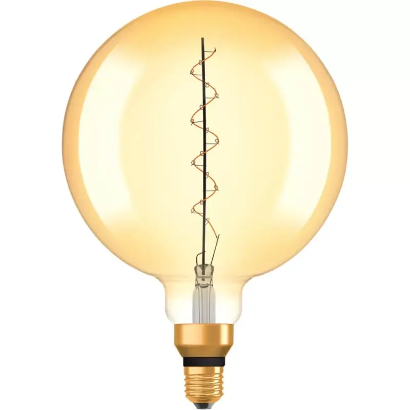 Dekoratív LED izzó E27 G200 4,8W = 33W 400lm 2200K meleg 320°-os izzószál szabályozható OSRAM Vintage 1906 Alacsony ár