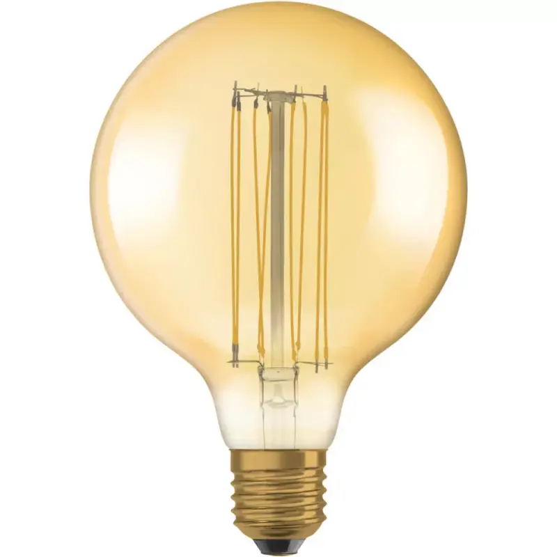 Újdonság Dekoratív LED izzó E27 G125 8,8W = 60W 806lm 2200K320°-os izzószál szabályozható