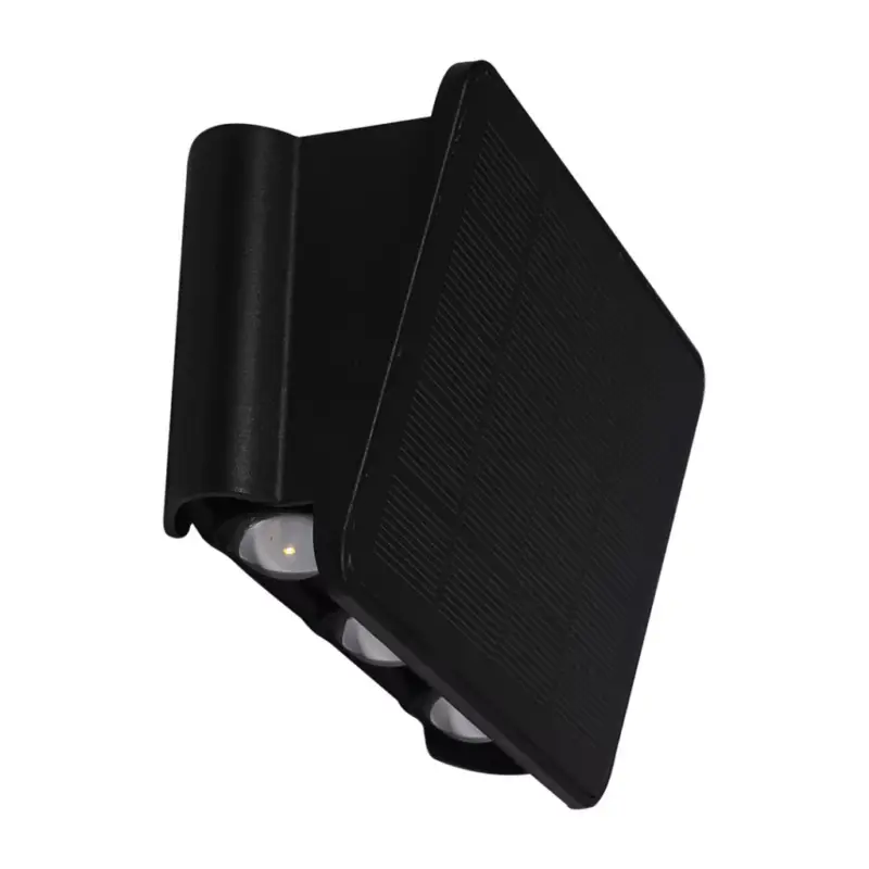 Különleges ajánlat Napelemes kerti lámpa fali lámpa ALF LED IP54 4W 6000K érzékelő fekete Eco-Light