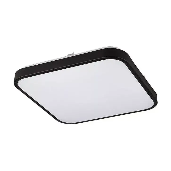 LED felületre szerelhető mennyezeti fürdőszobai lámpa AGNES SQUARE 8108 16W 3000K IP44 fekete Nowodvorski Azonnal elérhető