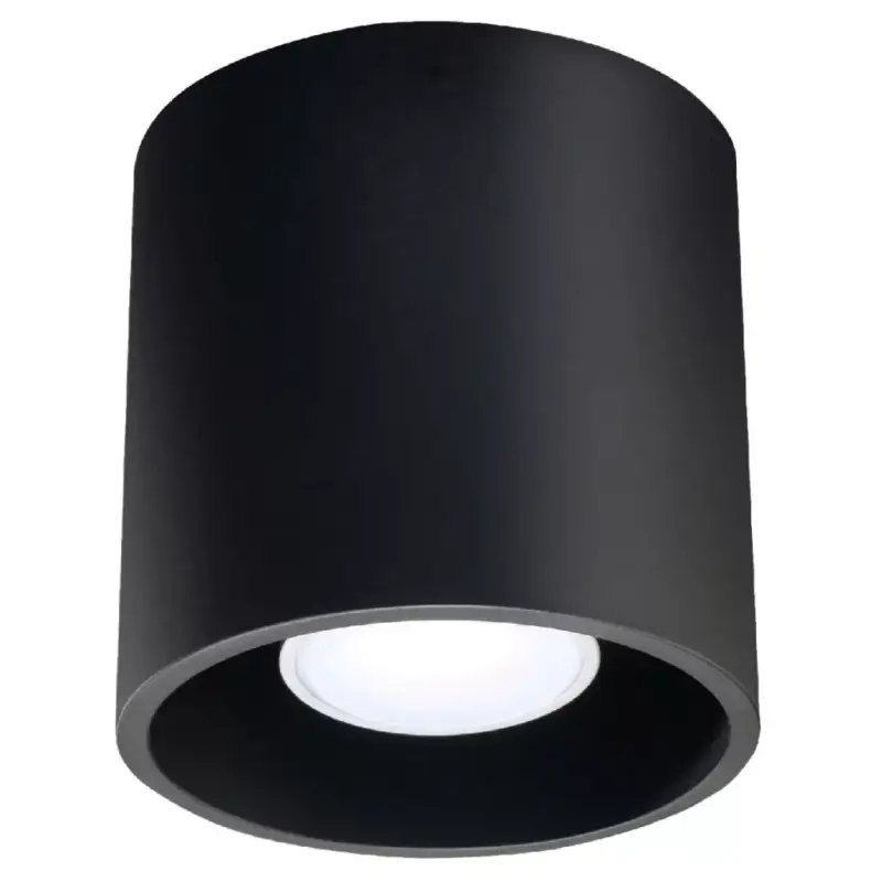 Felületre szerelhető lámpatest ORBIS 1 GU10 Spot Tube Minimalist Fekete SOLLUX Különleges ajánlat