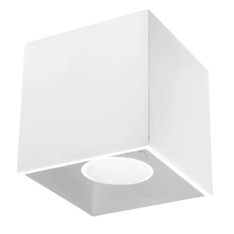 Felületre szerelhető lámpatest QUAD 1 GU10 Spot Minimalist Cube Fehér SOLLUX Legnépszerűbb