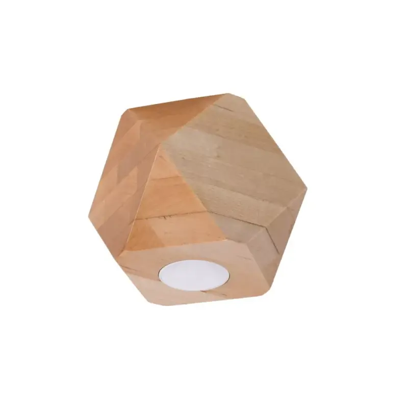 Biztonságos fizetés Felületre szerelhető lámpatest WOODY GU10 Geometric Wooden SOLLUX