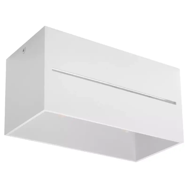 Biztonságos fizetés Felületre szerelhető lámpatest LOBO MAXI 2xG9 Négyszögletű Fehér SOLLUX