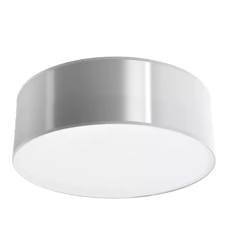 LED mennyezeti lámpa ARENA E27 kör alakú lámpatest 25cm szürke SOLLUX Szuper akció