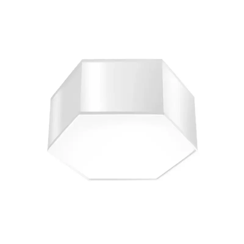 Expressz kézbesítés SUNDE LED mennyezeti lámpa 2xE27 hatszögletű lámpatest 13cm fehér SOLLUX