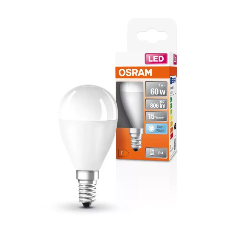 E14 P45 LED izzó 7W = 60W 806lm 4000K Semleges 200° OSRAM STAR Rendeld meg most