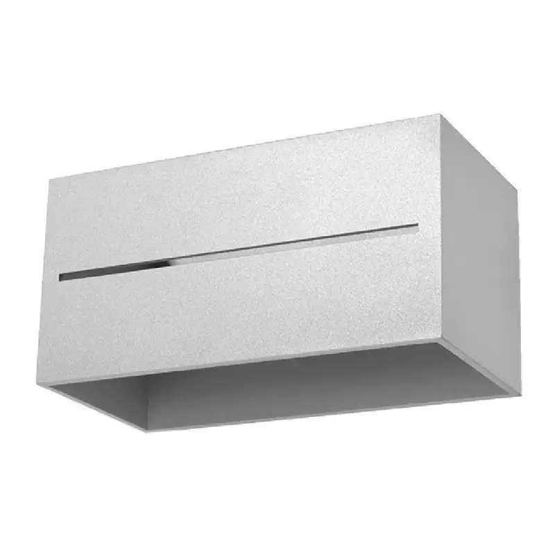 Ajánlat LOBO MAXI LED hullámlámpa 2xG9 hullámlámpa felfelé lefelé négyszögletes szürke SOLLUX