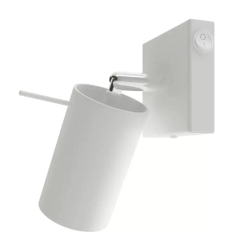 Ajánlat RING GU10 LED fali lámpa, mozgatható fali lámpa kapcsolóval, fehér SOLLUX