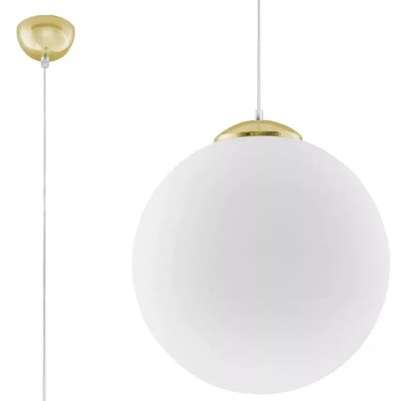 LED függő mennyezeti lámpa UGO E27 túlnyúló gömb 40cm fehérarany SOLLUX Kiárusítás