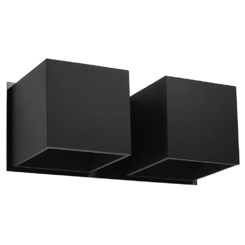 LED fali lámpa QUAD 2xG9 fali lámpa felfelé lefelé fekete SOLLUX Kihagyhatatlan ajánlat