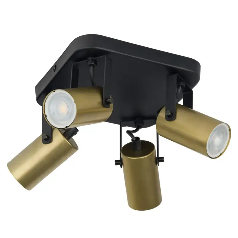 Vedd meg online REDO BLACK/GOLD mennyezeti spotlámpa spotlámpa fekete és arany modern 4xGU10 2821 TK világítás