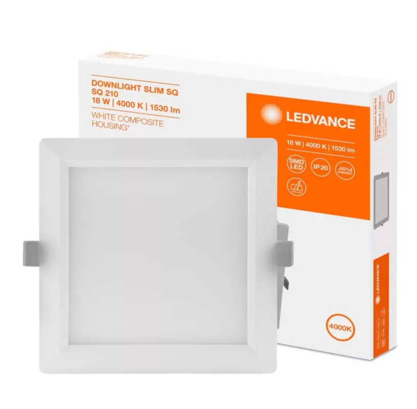 Süllyesztett süllyesztett LED panel 18W 4000K DOWNLIGHT Slim SQ210 LEDVANCE négyzet Kedvezményes ár