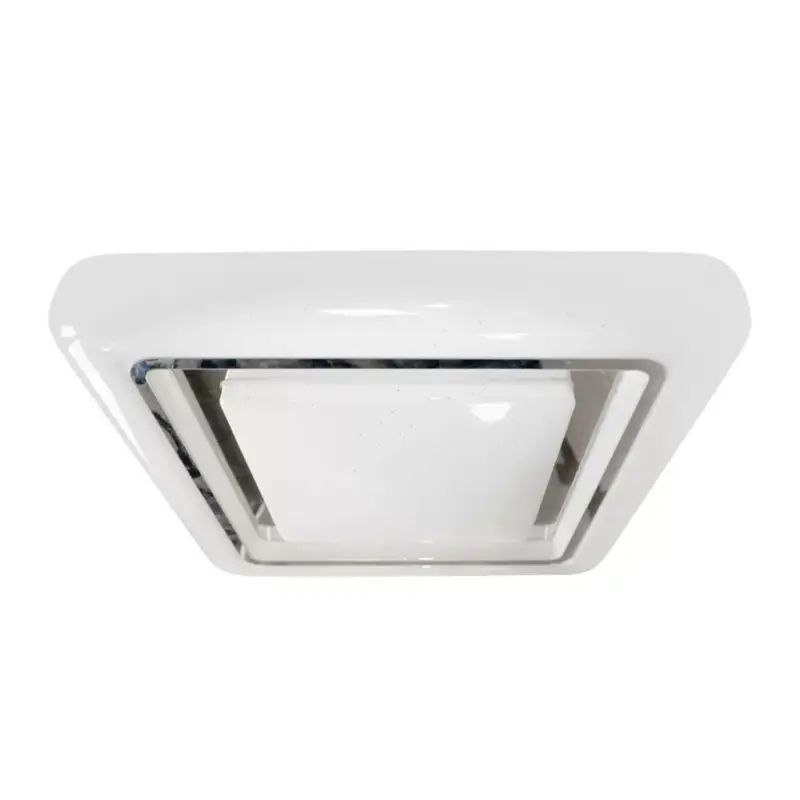 Alacsony ár LED felületre szerelhető mennyezeti lámpa négyzet alakú króm CAMERON 38W 43 cm CCT + Milagro távirányító