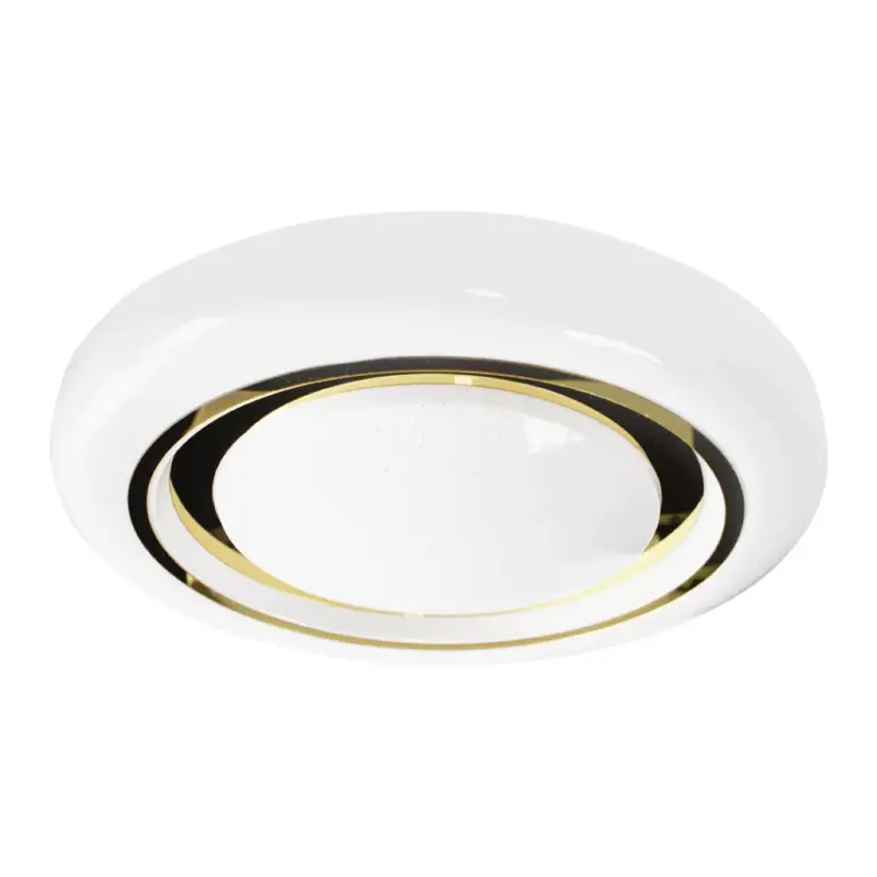 Gyors kiszállítás LED felületre szerelhető mennyezeti lámpa Arany kerek MEGAN 48W 48 cm CCT + Milagro távirányító