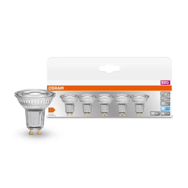 Ajánlat 5x GU10 LED izzó készlet 4.3W 350lm 4000K Neutral OSRAM STAR